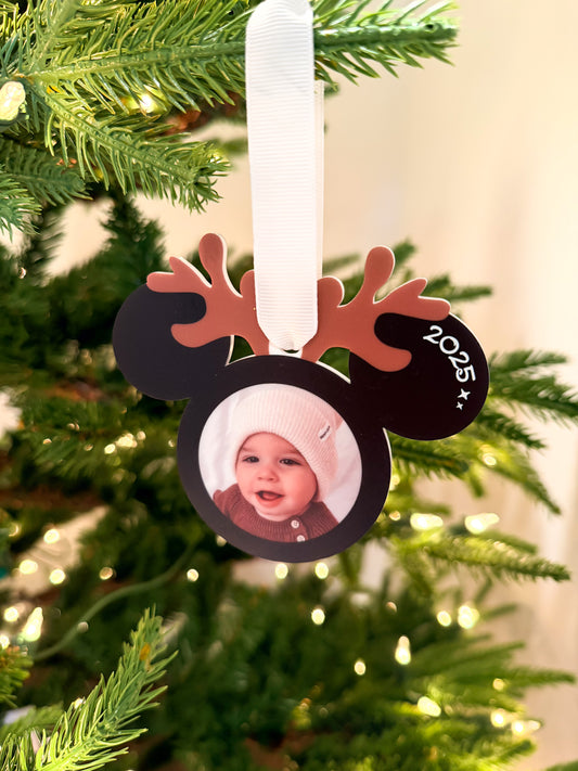 Reindeer Photo Ornament