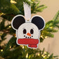 Mouse Snowman Ornament