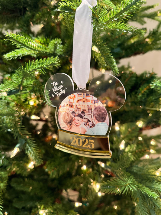 Snow Globe Photo Ornament