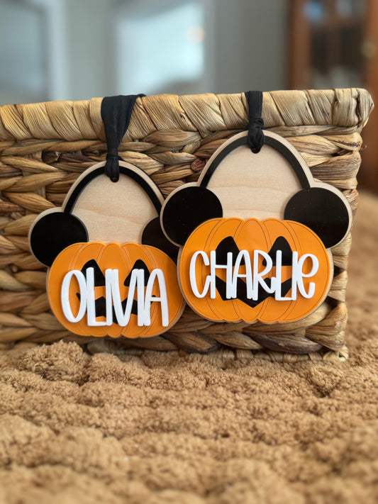 Pumpkin Basket Tag