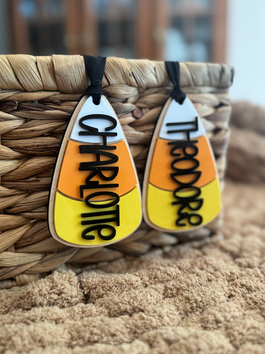 Candy Corn Basket Tag